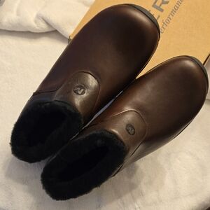Merrell Brown Leather Slip-On Shoes, Size 11 Women NWT
